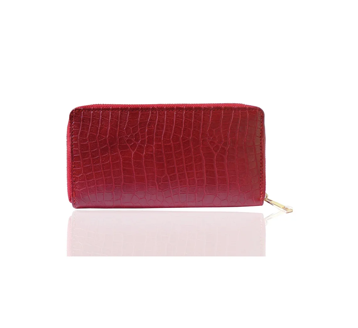 Best Selling Designer Beautiful Fancy Fashionable Wristlet Clutch Bag Crocodile Long Zipper Cell Phone Fashion Money Card purse
