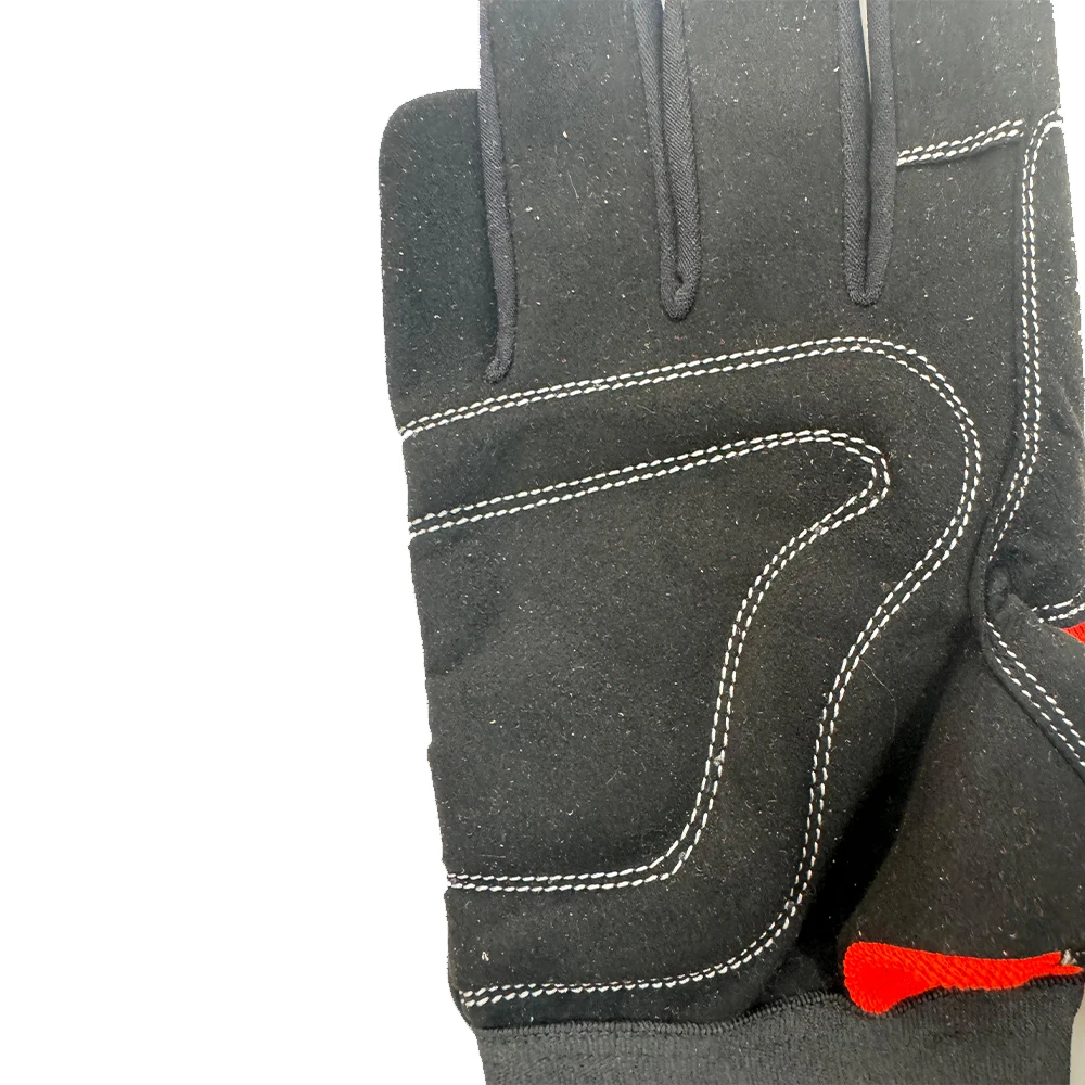 Best Quality Goatskin Safety Work Gloves High Quality Assembly with Custom Printing Logo Leather Material
