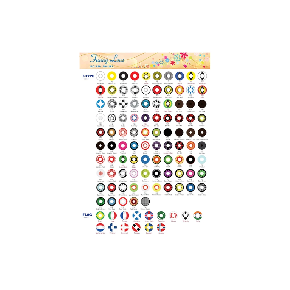 [UNISON] Korea Brand UNISON Cosplay Unique Cosmetic Lens Yellow Lens Style Color Contact Lens for Special Occasion Fashion Item