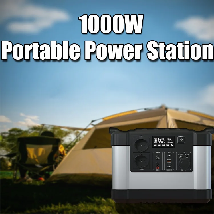 Hot product portable power bank 1000W lifepo4 outdoor solar generator energy system portable charger power station