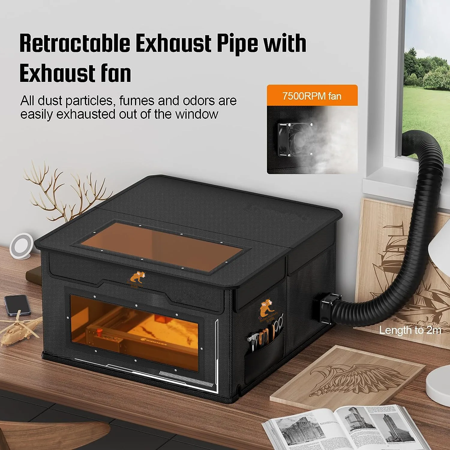 Factory direct sales  Laser Engraver, Flame Retardant and Smoke-Proof for D1/D1 Pro and Other  Laser Engraving Machine Cover