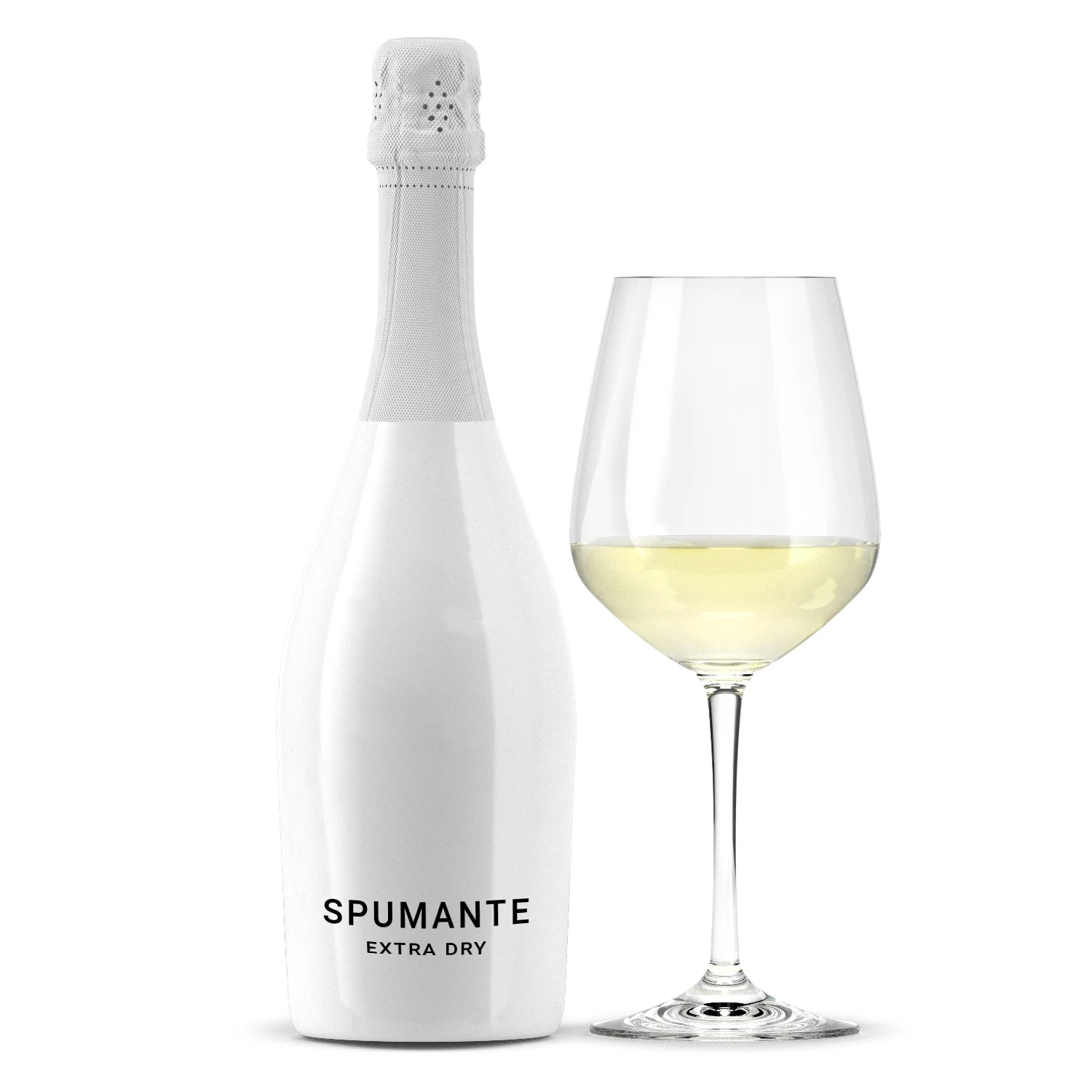 bottle alcoholic beverage with white wine semi sparkling