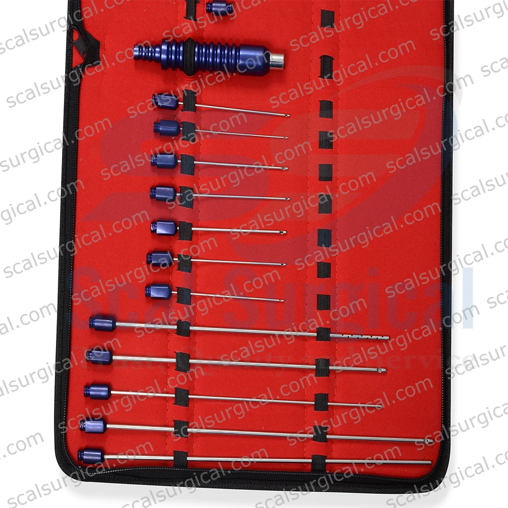 Набор липосакционных канюль для коррекции фигуры 25 шт.