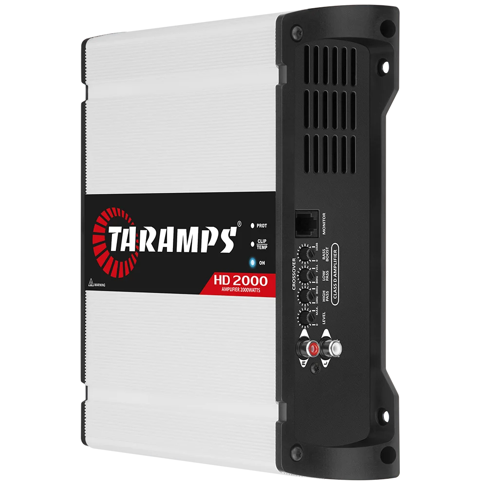 Taramps HD 2000 Digital Amplifier 2000 Watts RMS 1 2 or 4 Ohms Full Range Car Audio System Quality Monoblock Crossover Sound