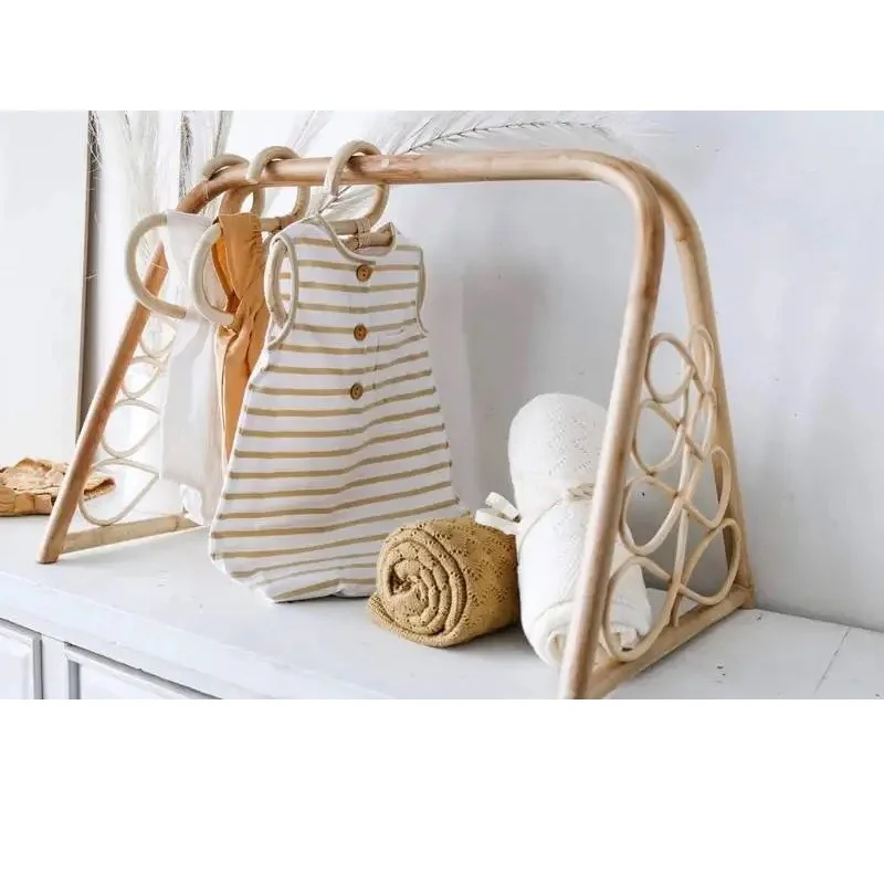 High Quality Best Selling 0 - 6m  Baby & Toddler Toys Rattan Baby Play Gym Made From Viet Nam For Kids