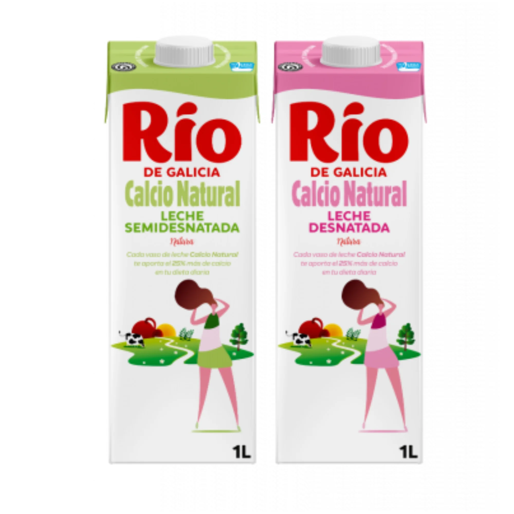 High Quality Semi-skimmed & skimmed milk from Spain Packaging 1 liter  IFS Food | Brand Leche Rio