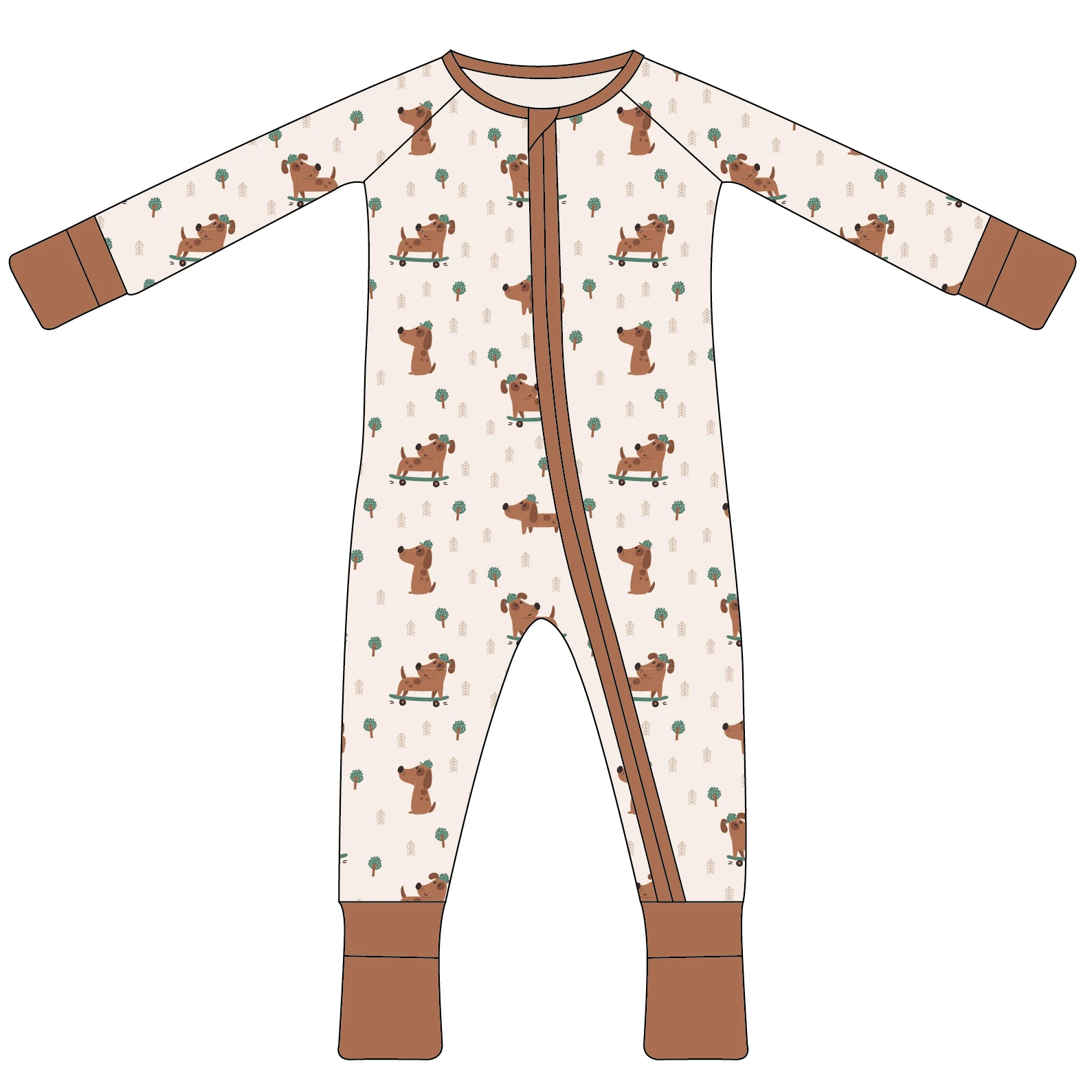 Custom Print fabric Baby Bamboo cotton Onesie Rompers Clothes Toddler Kid Pajamas Sleepwear