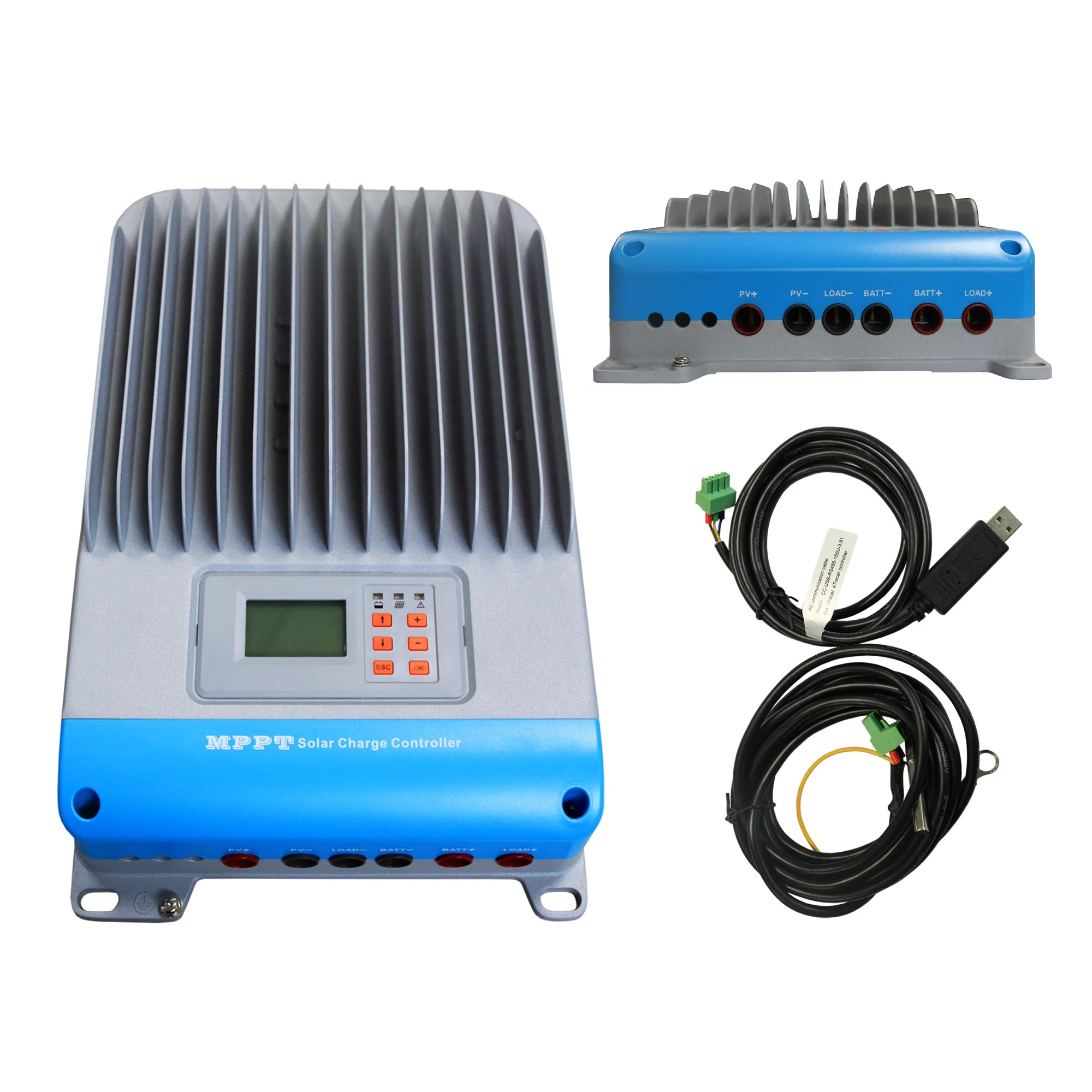 Off Grid High Efficiency MPPT Solar Charge Controller Max PV 145V 150V DC 12V 24V 36V 48V Solar Hybrid Charge Controller 45Amp