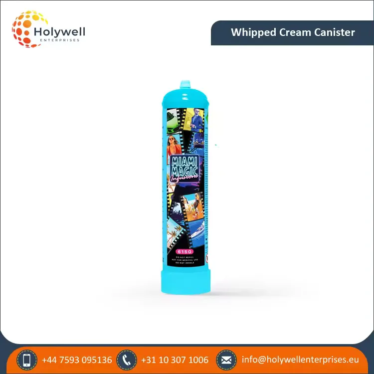 Most Demanded Kitchen and Catering Use Dessert Tool 580g (0.95L) Whipped Cream Charger Cylinder / Tanks for Bulk Buyers