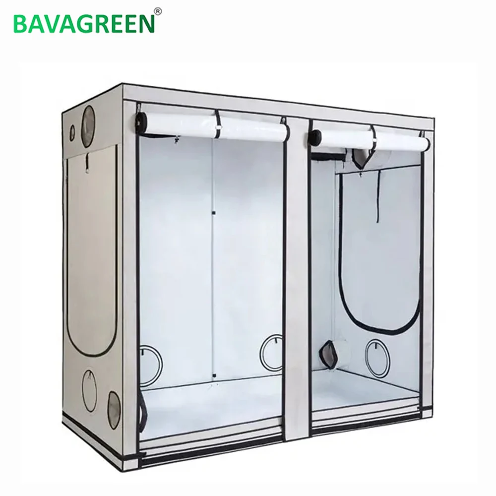 2024 Germany 240X120X200CM White Grow Box Lightproof Zipper Oxford 600D Large Growing Tent For Home Plant Vegetative Flowering
