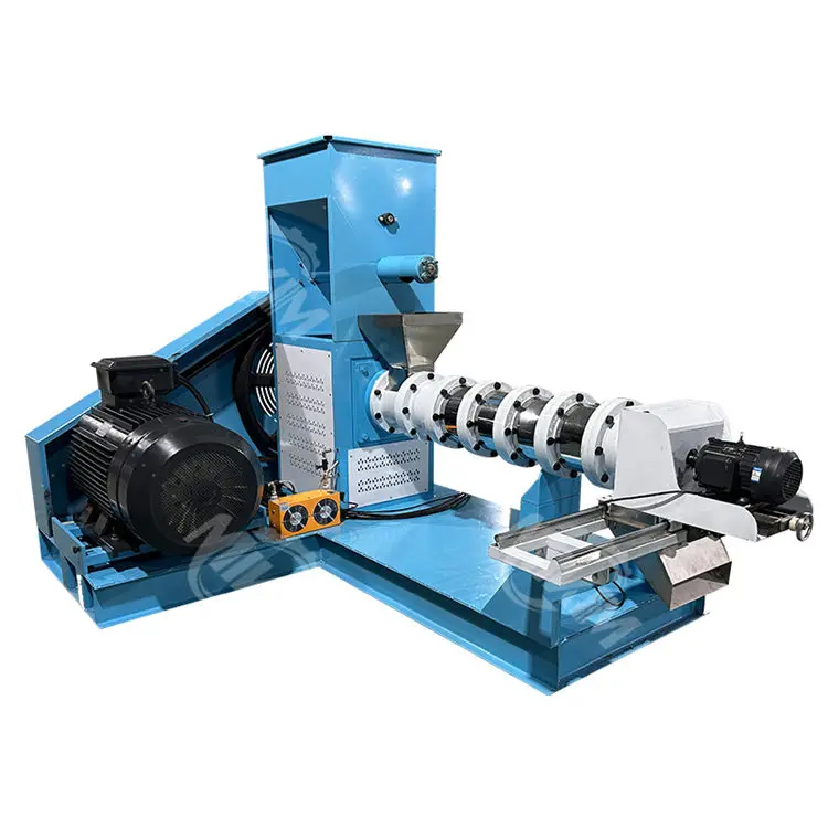 New 220V Fish Feed Pellet Machine Floating Fish Feed Extruder for Farm Plant Factory for Soybeans Maize Food Feed Extruder