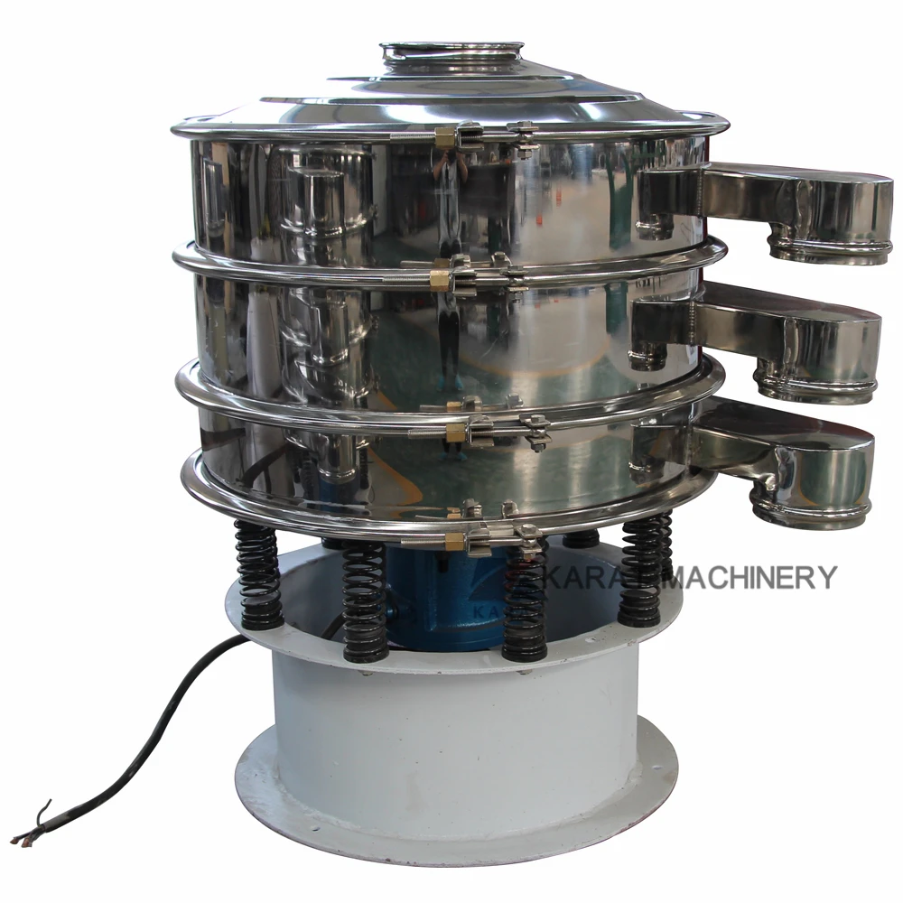 Stainless Steel Separator Chemical Raw Materials Salt Vibrating Sieve Round Vibrating Screen Machine