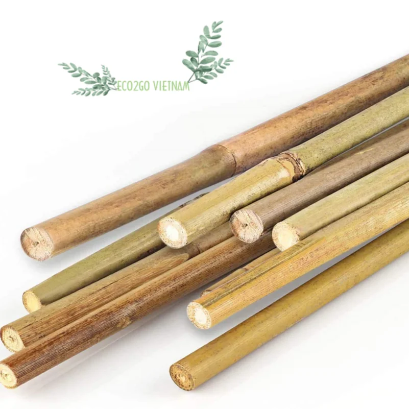 Raw Sustainable Bamboo Garden Stakes Ideal for Plant Support in Agriculture, Made in Vietnam