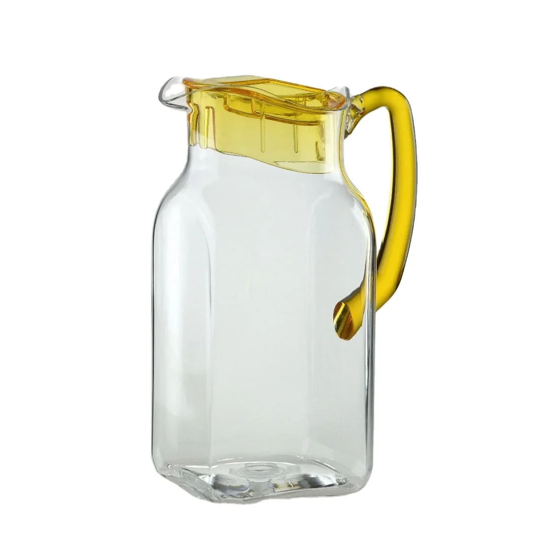 Food Grade Shatter-Proof Acrylic Iced Drink Water Pitcher