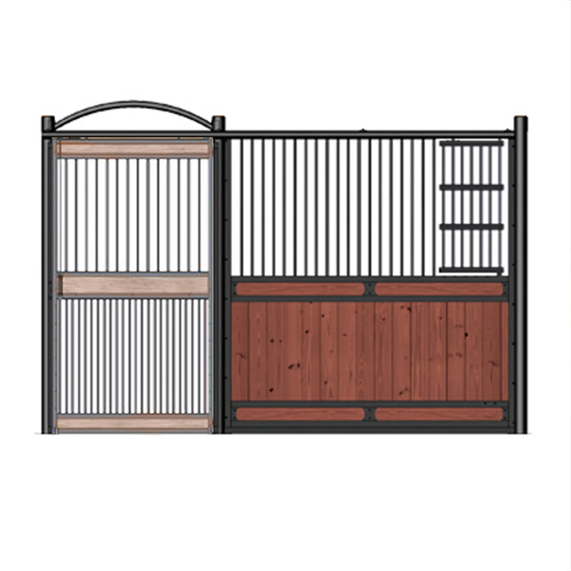 High dense charcoal panel durable strand woven bamboo horse stable stall board for barn