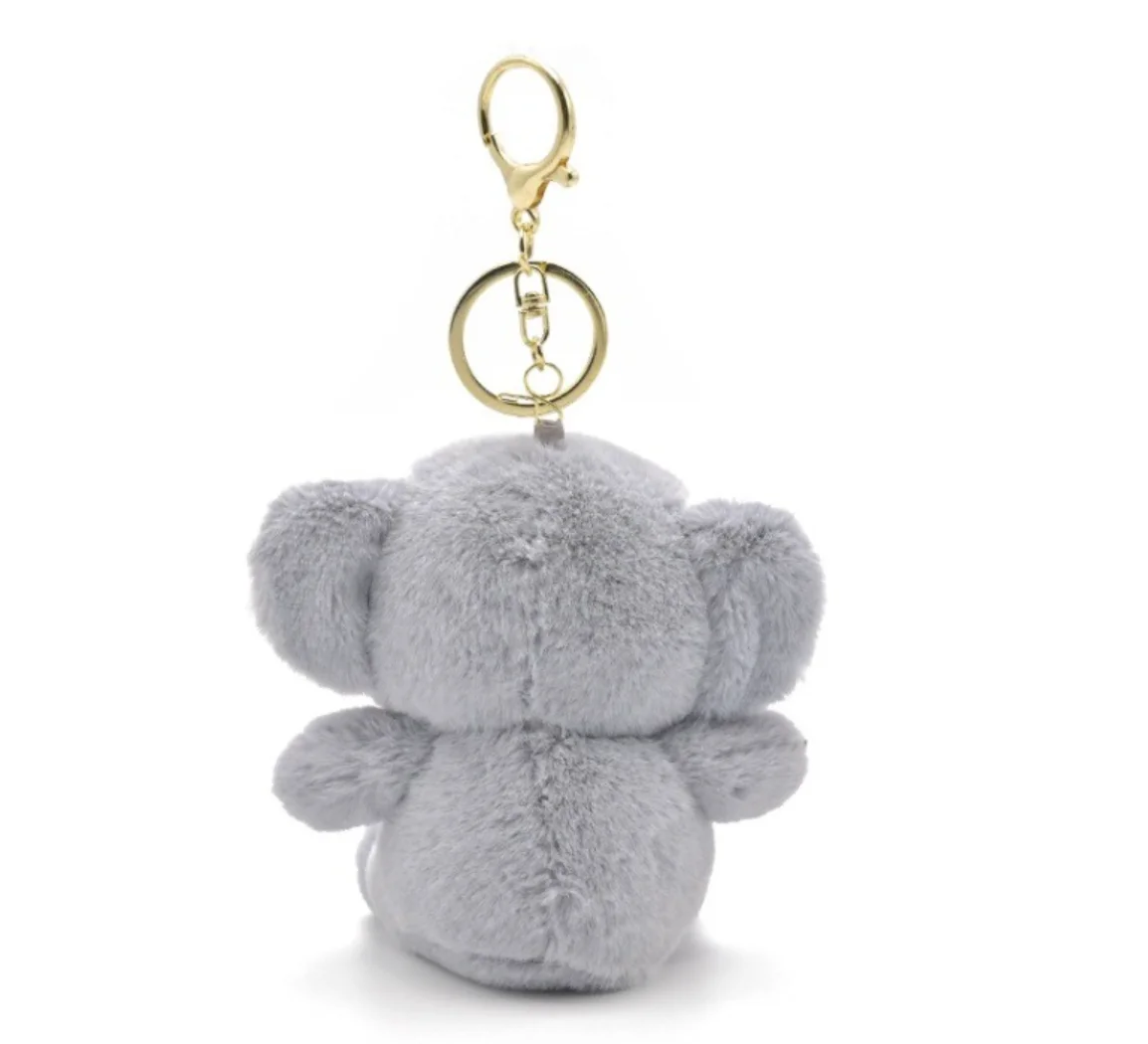 NEW Stuffed Toys Koala Keychains Plush Keyring Stuffed Animal Pendant Doll Key Bag Pendant Charms Hanging Ornament