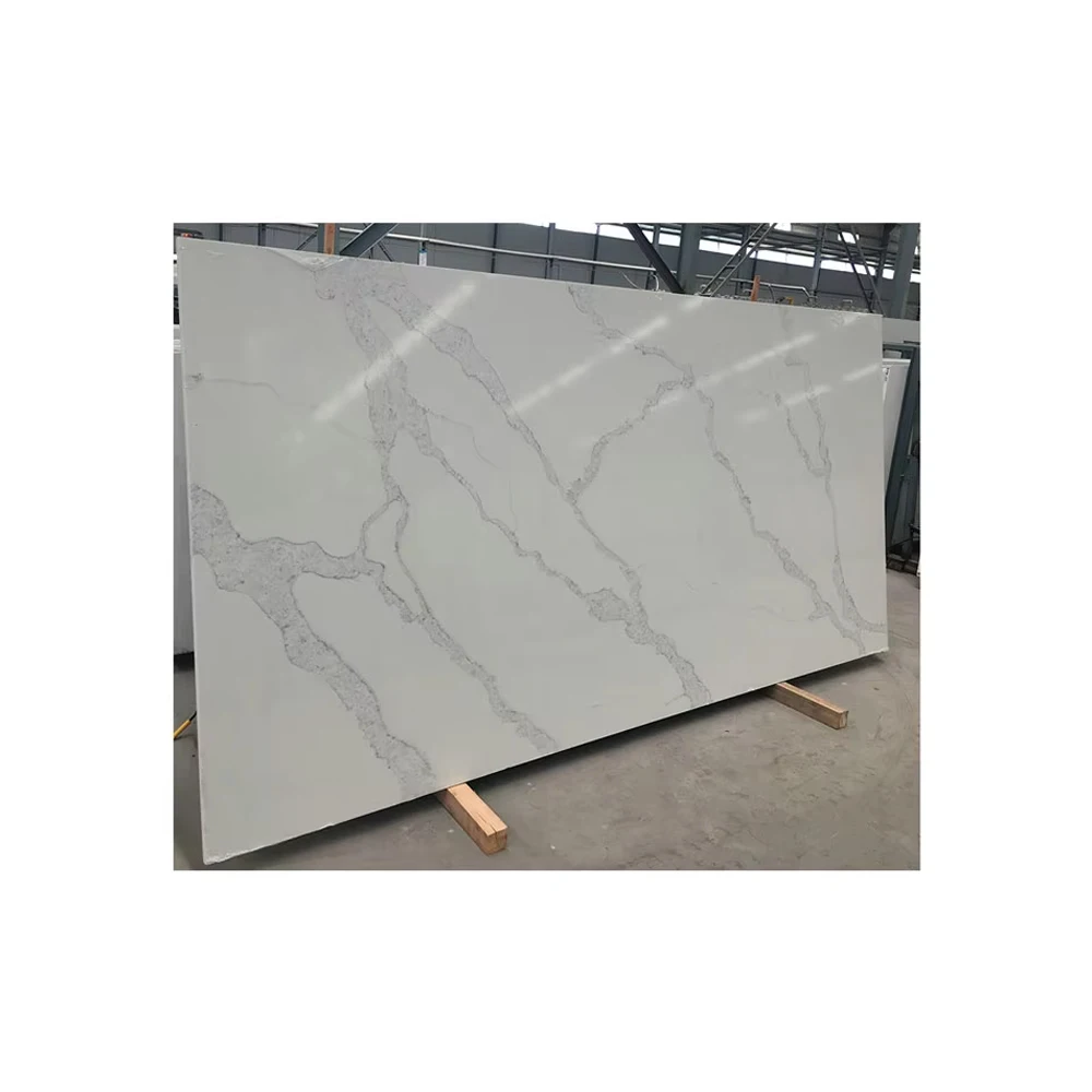 Wholesale Price Quartz Slabs Engineered Calacatta Quartz Stone For Countertop