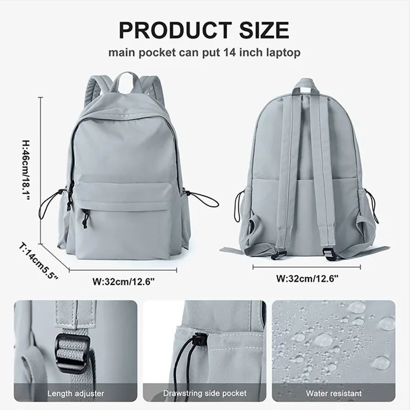 Waterproof Nylon Wholesale College Backpack Bag School Backpacks For University Students