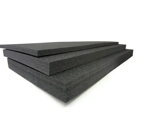 Factory price natural silicone soundproofing heat absorbing rubber foam sheet rubber foam insulation sheet for hvac system