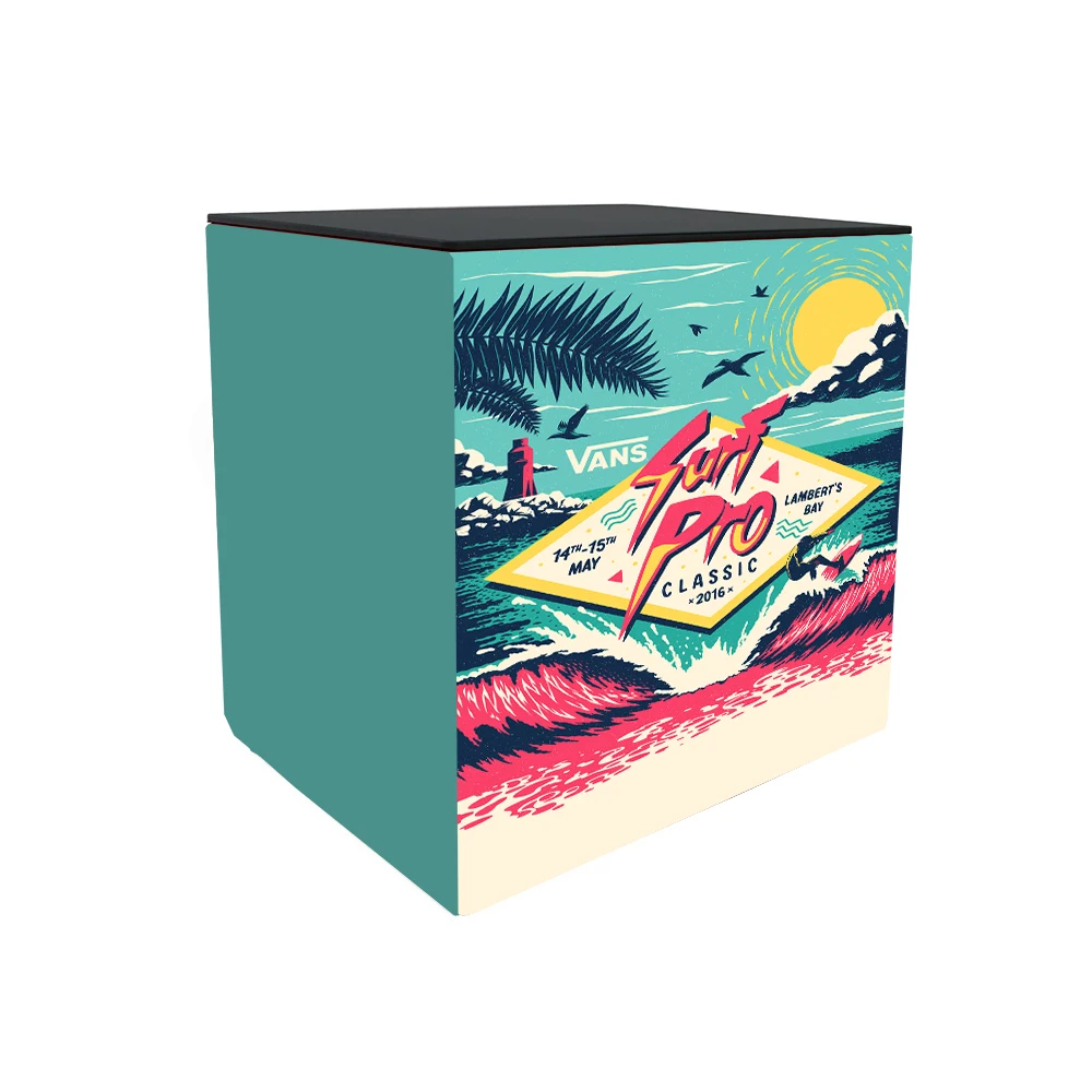 Lightweight Custom Print Pop Up Plastic Counter Exhibition Event Promotion Tension Fabric Trade Show Pop Up Plastic Table