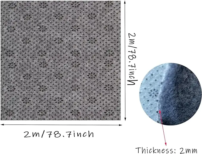 Manufacturers Custom Pattern 260 Gram Plum Anti-slip Mat Felt Cloth Dot Non-woven Non-slip Particle Cloth Drop Plastic Cloth