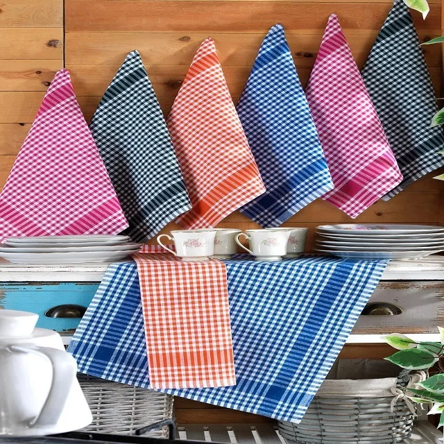 VAYA Home Elegance 8 Pieces 4 Colors 50x70 Kitchen Drying Cloth Dish Drying Cloth