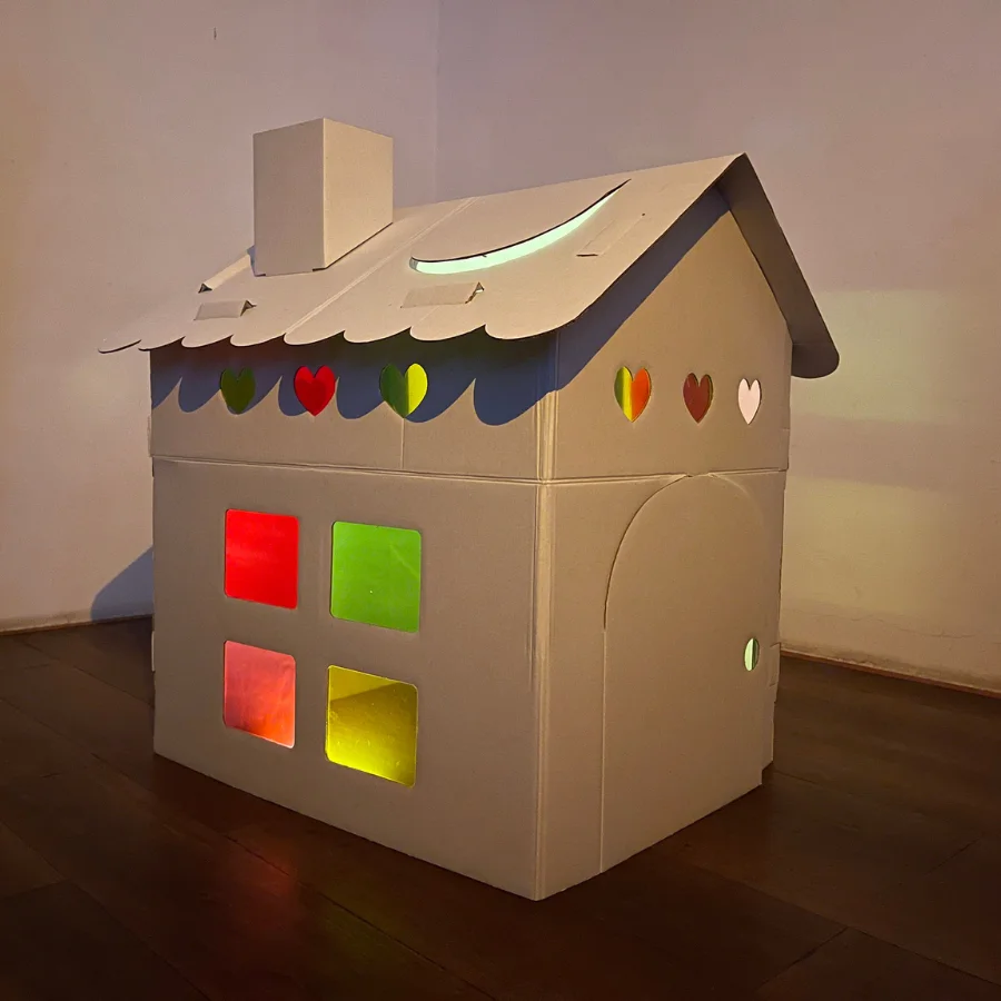 Paper House Paper Drawing And Coloring Puzzle DIY Educational Cardboard Painting Paper House Kids Toys