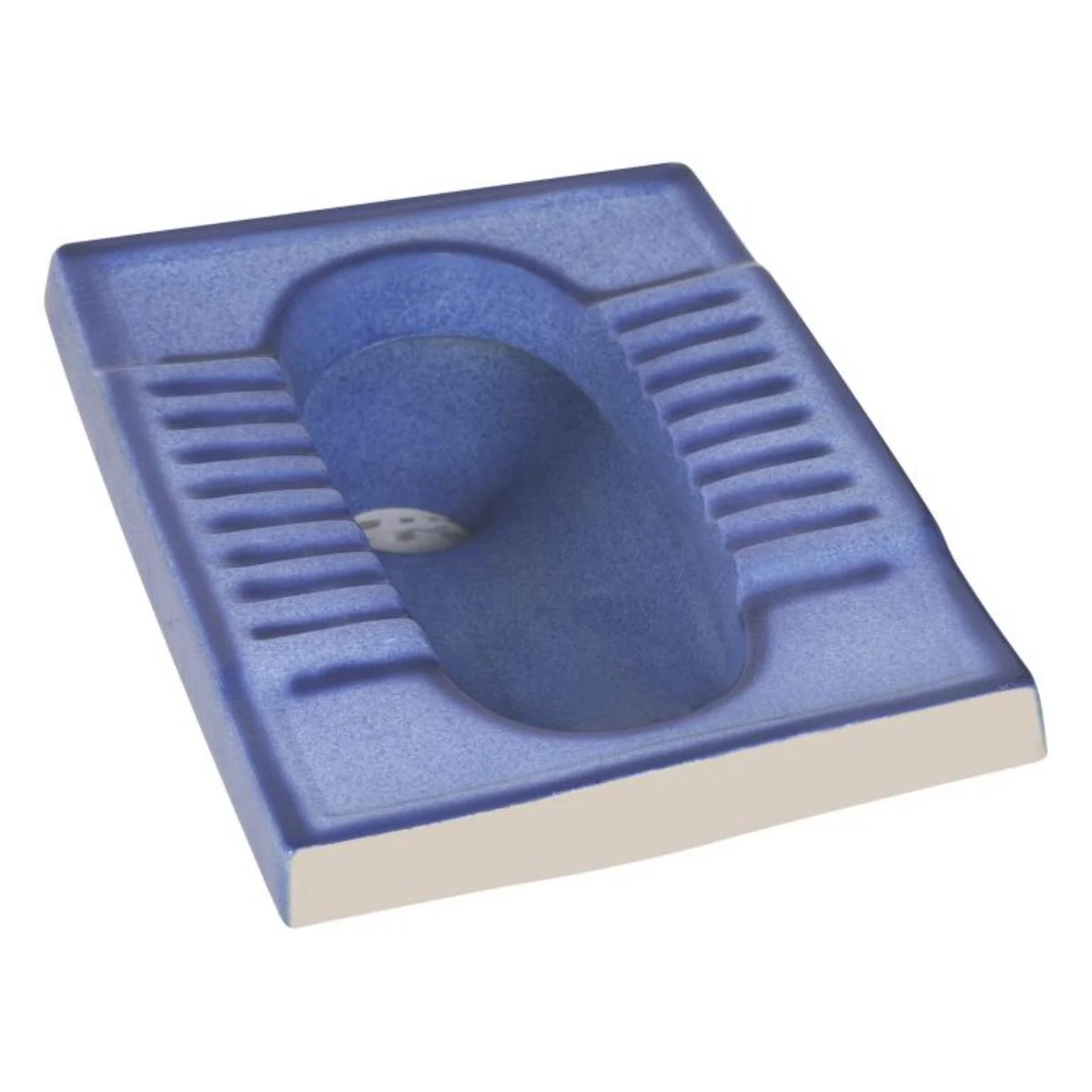 Designer Special Blue and White Double Color Water Closet Toilet Commode - Squatting Pan WC, Porcelain Sanitary Ware Orissa Pan