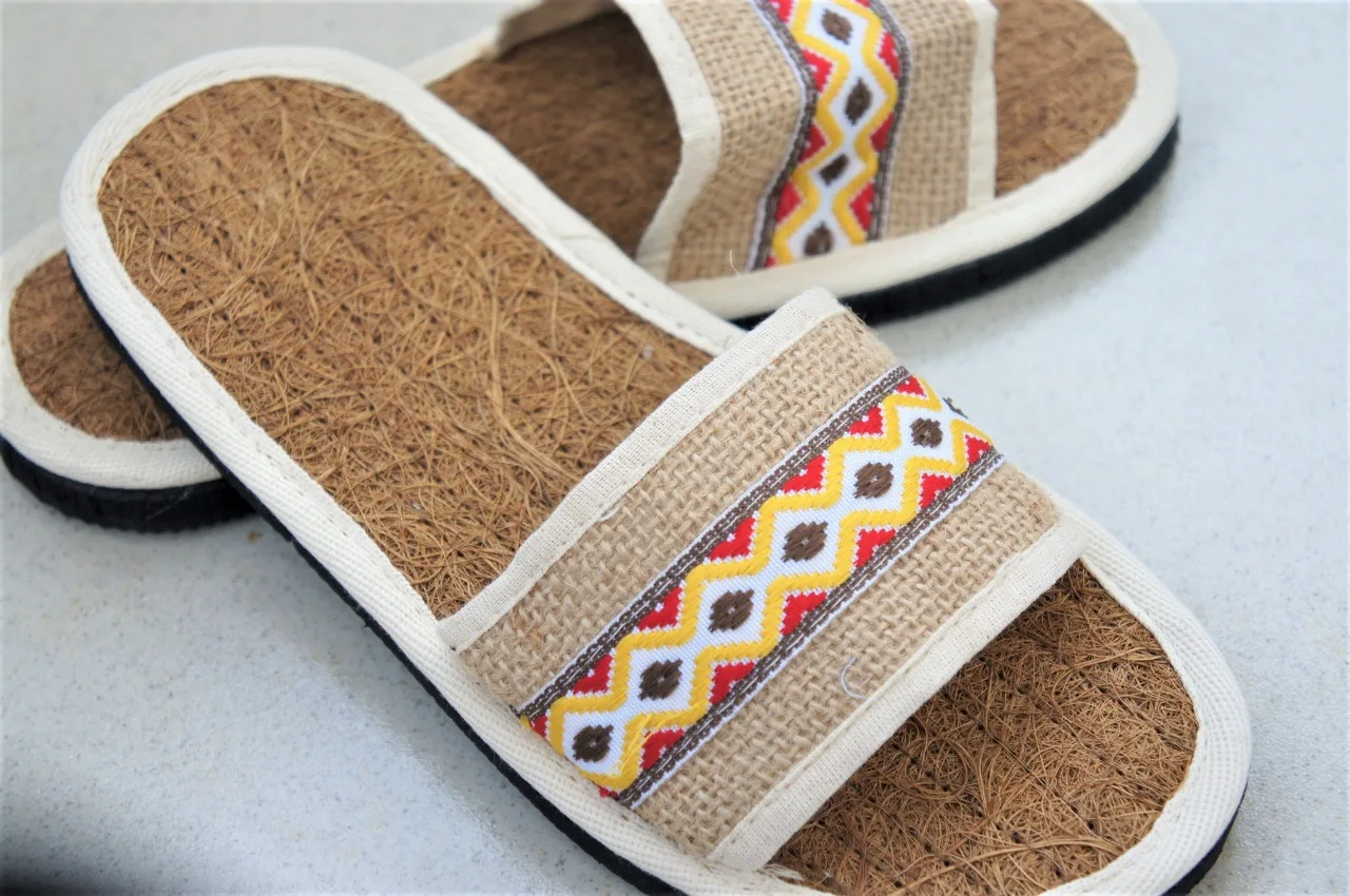 VIETNAM HIGH QUALITY Eco-friendly Coir Slippers Customized - Coconut Coir Fiber Sandals FASHIONABLE Women Shoes