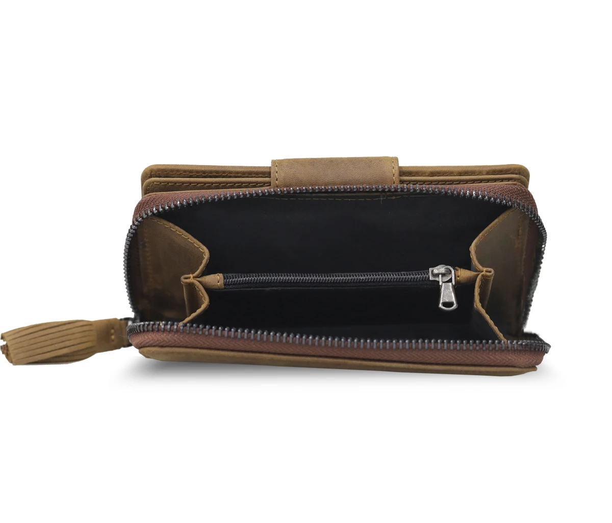 Genuine Leather Women Wallet Card Holder Women Purse Slim Phone Placed Long Wallet Bifold Wallet Customizable RFID Protection