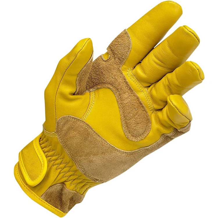 High quality  Safety Gloves Work Glove Leather Cotton Protection Mechanic Industrial Multi Purpose Gardening Working Glove