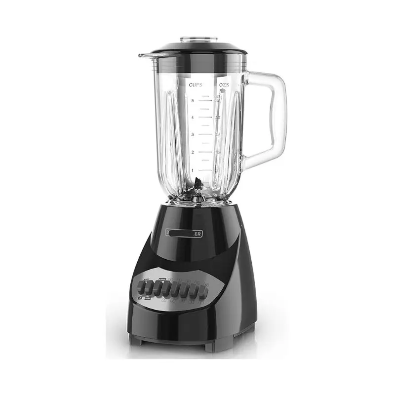 Countertop Blender with 5-Cup Glass Jar, 10-Speed Settings, Black, BL2010BG, 8.5 x 9.9 x 13.5 inches