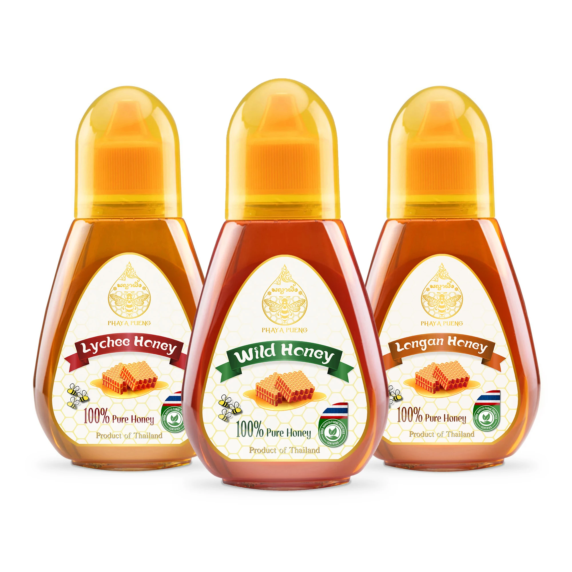 High quality Honey products thailand 100% Pure honey in squeeze bottle Easy to use Convenient to carry 9.7oz