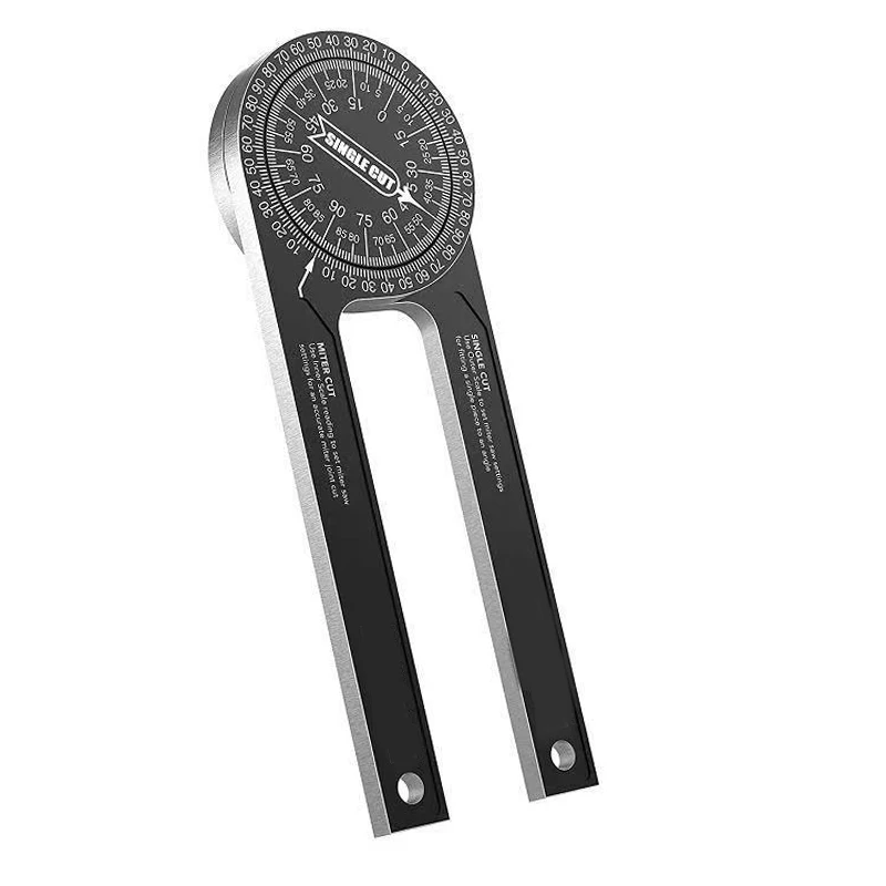 Latest Graduated Precision Circular Alloy Inch Aluminum Angle Miter Saw Metal 360 Degree Protractor