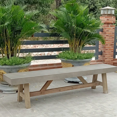 Современная городская уличная скамья длинное деревянное парковое сиденье со спинкой и ручкой для сада патио пляжная кухня или гостиница