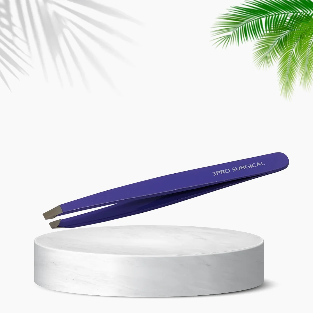 Professional Quality Eyebrow Tweezers RED TP 11-6