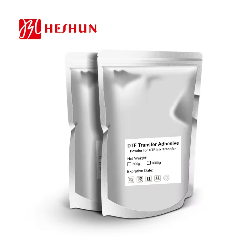 HESHUN TPU Polyurethane DTF Powder Premium Hot Melt Adhesive Powder for T-Shirt Heat Transfer Printing