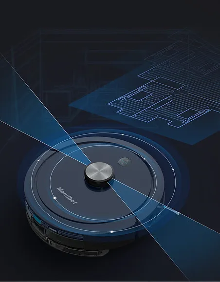 Mamibot EXVAC900S LDS 5.0 robot cleaner with trash self-emptying configured with the latest Lidar navigation system