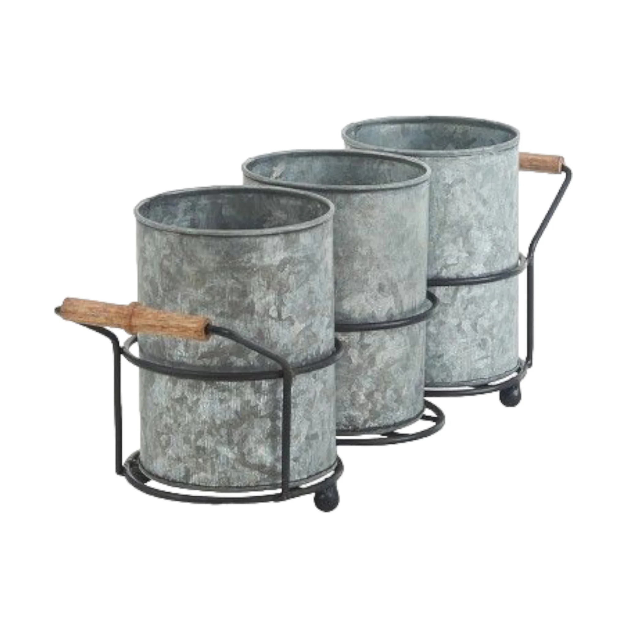 Metal Flatware Caddy Flatware Caddy Utensil Holder Stand Cutlery Storage Organizer with 3 Section For Table Kitchen Office Desk