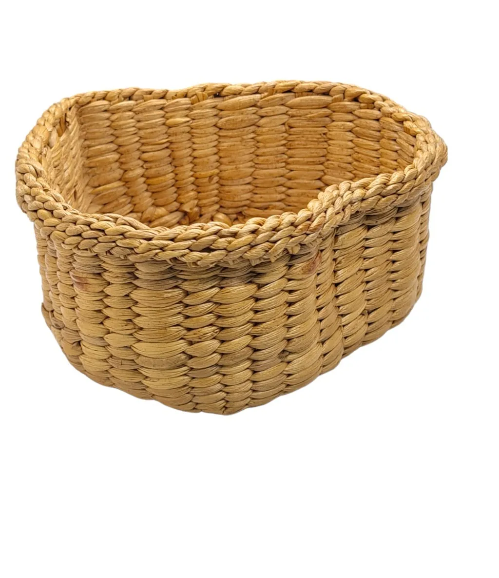 Wicker Baskets Handmade Wood  Bamboo Crafts natural Arts and Crafts Gift Fruit Basket Cheap Heart Pattern From Thailand