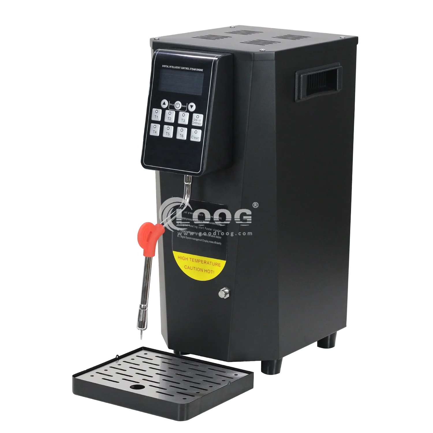 Commercial Automatic Milk Steamer Factory Best 5L LED Display 110V 220V Electric Steam Milk Frother Machine