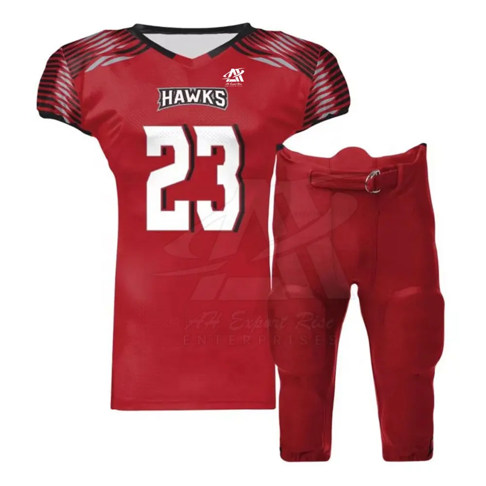 High Quality Customizable American Football Uniforms Short Sleeves and Shorts with Private Label Competitive Price