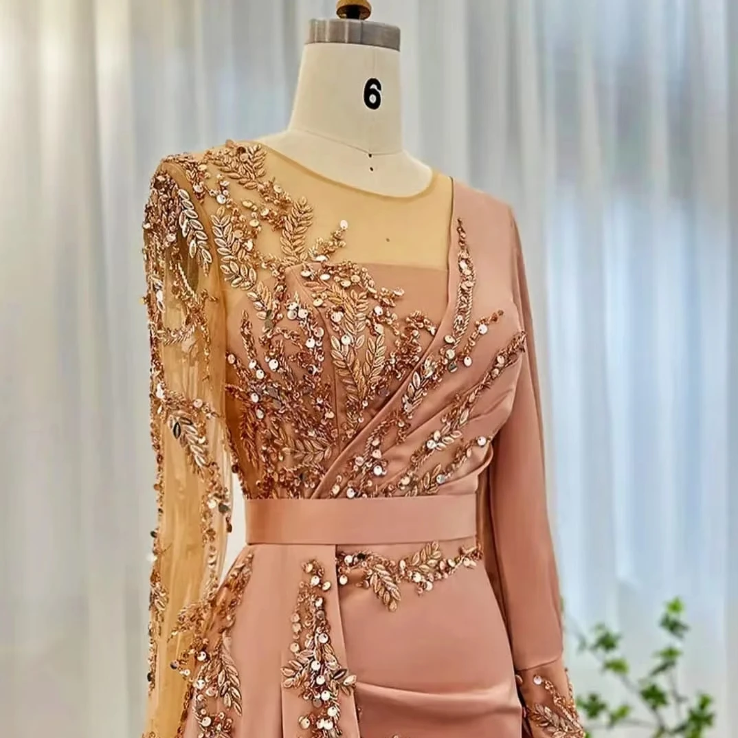 Высокое качество вручную вышитые вечерние платья невесты элегантный дизайн причудливого