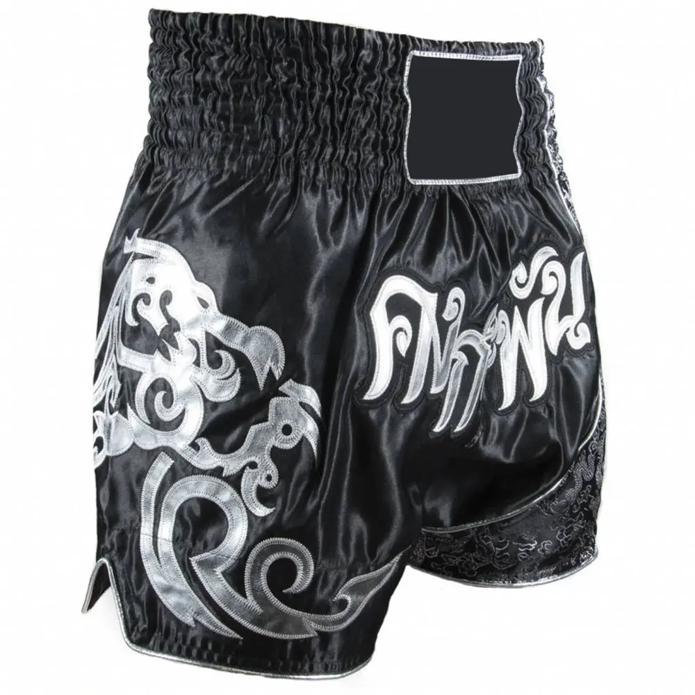 Customized Logo High Quality 100% Polyester Muay Thai Shorts For Sale / Custom OEM Design Muay Thai Shorts