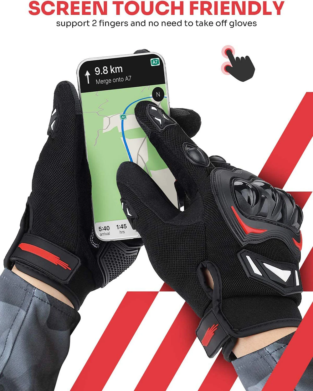 Racing Gloves Manufacturer Motorcycle Motorbike Motocross Riding Breathable gloves