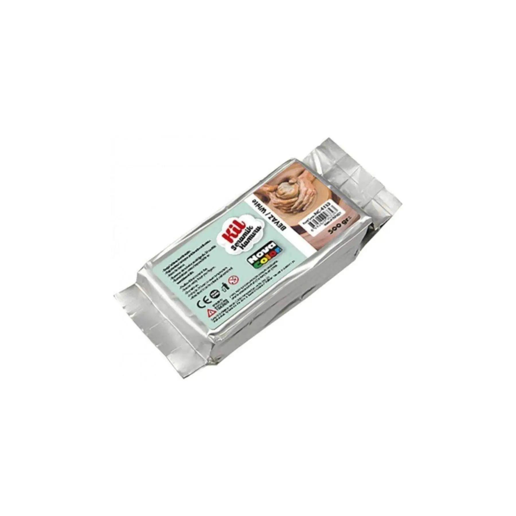 Clay Ceramic Dough 500 Gr. White