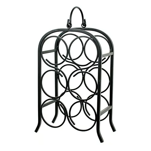 Latest Design Wire Wine Rack Storage Holder Wine Bottle Holder Kitchen &Tabletop Metal Wine Shelf For Bar Accessories