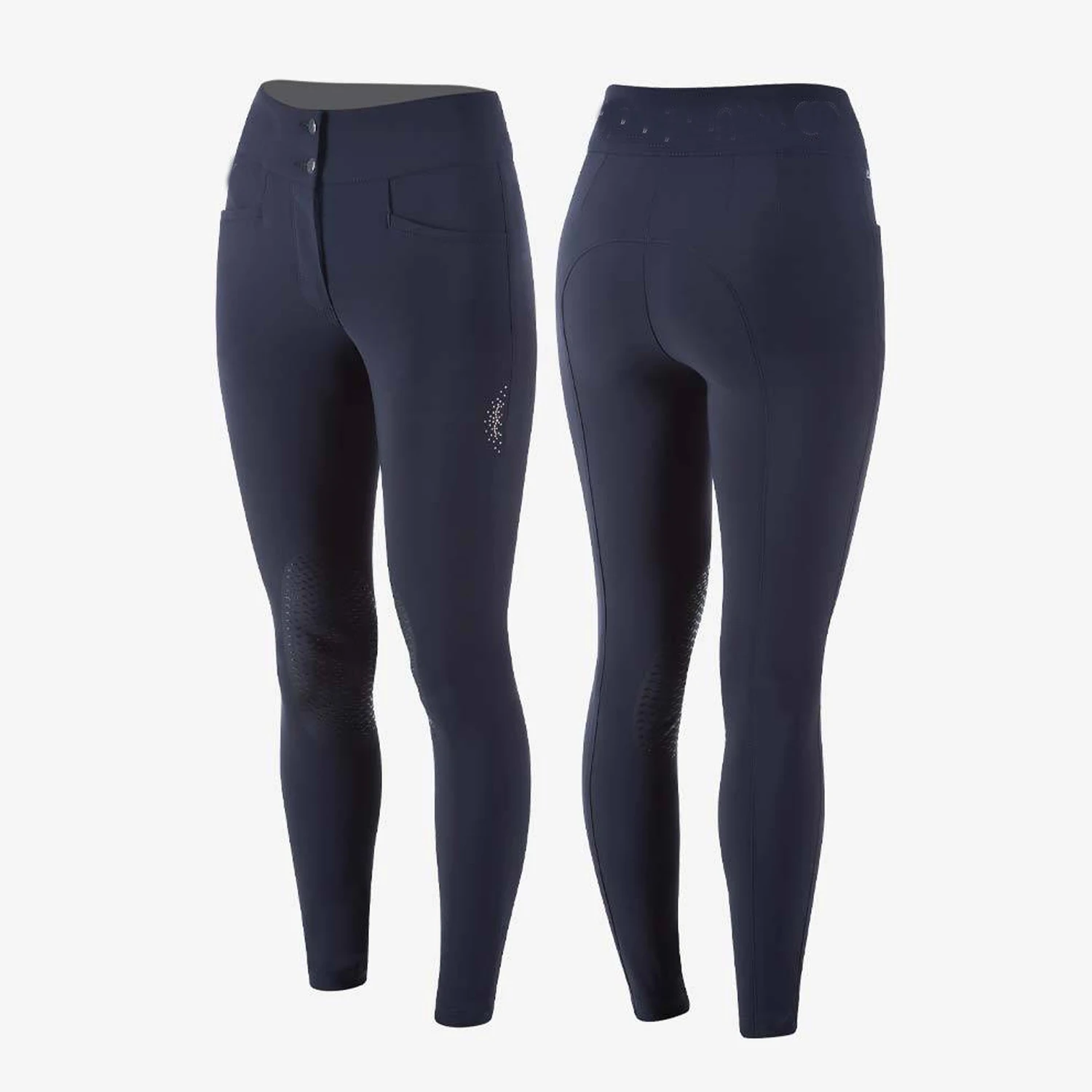 Black Top Quality Pocket Horse Equestrian Riding Breeches Silicone Horse Riding Pants Equitacion Breeches