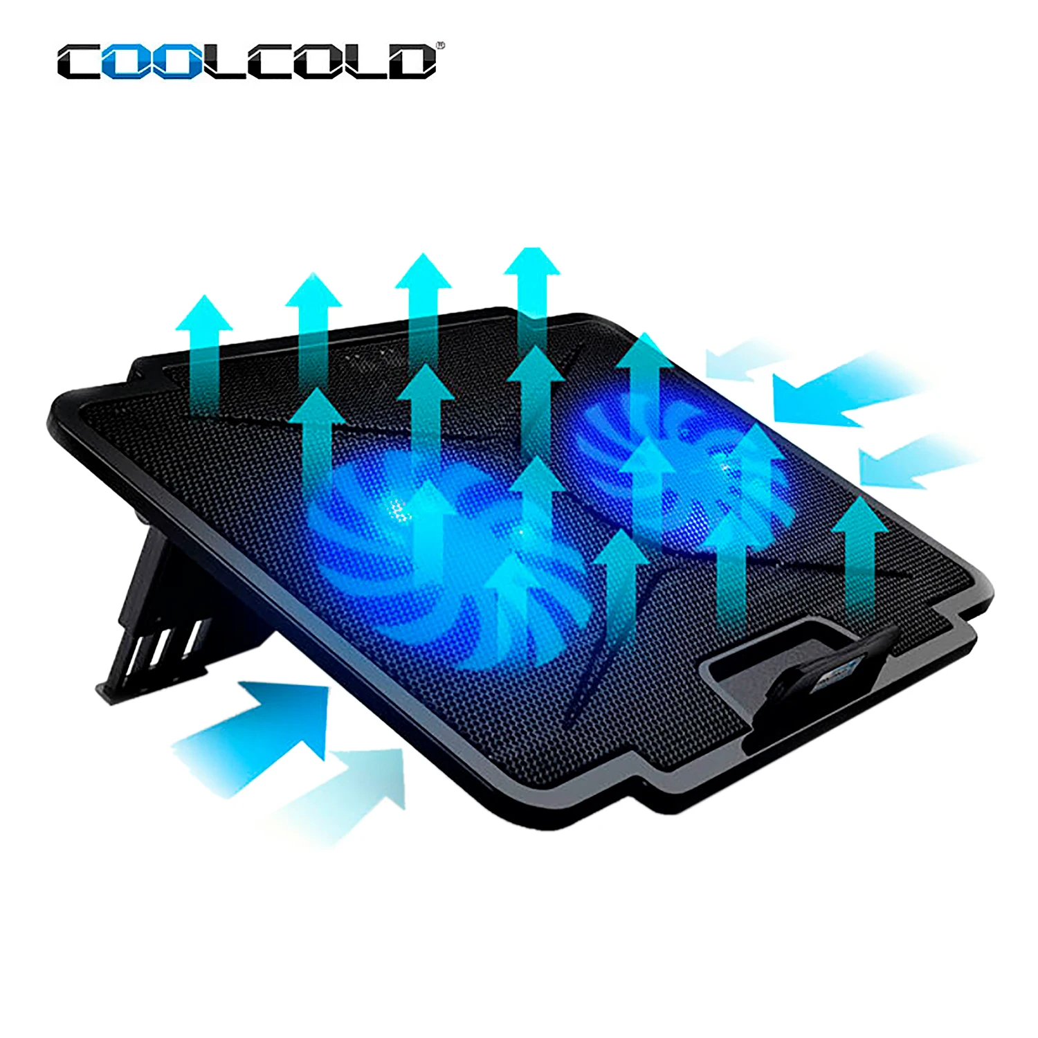 Manual Fan Speed Switch 15.6inch Notebook Cooling Fan cheap wholesale Laptop cooler stand