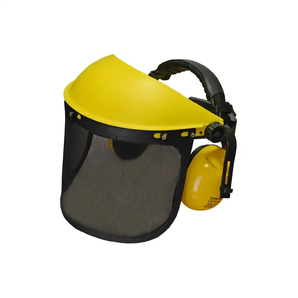 HC800A Wire Netting Face Visor Wire Mesh Face Shield & Earmuffs Set